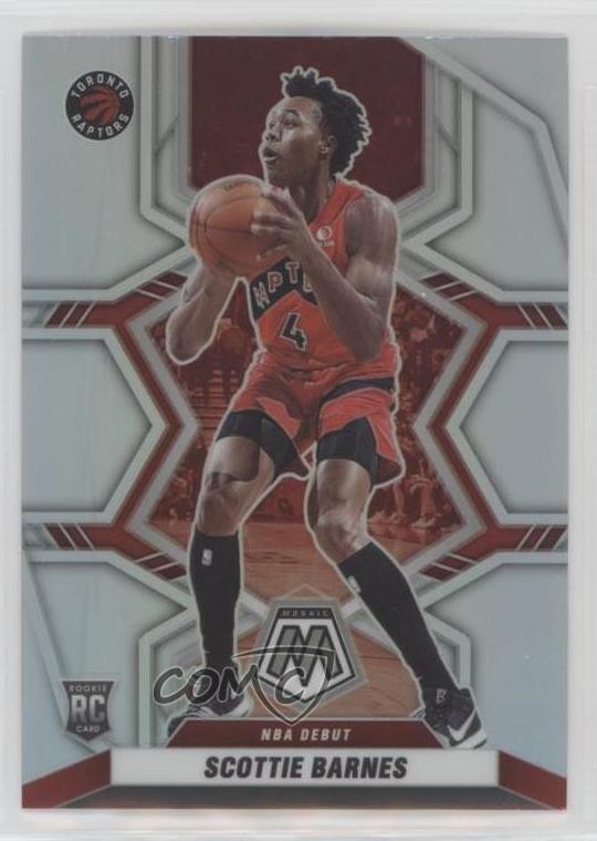 2021-22 Panini Mosaic NBA Debut Silver Prizm Scottie Barnes #264 Rookie RC 16ia