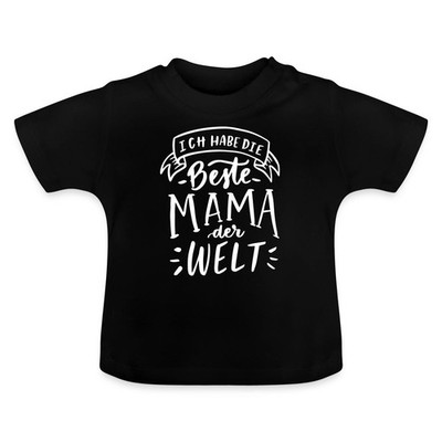 Beste Mama der Welt | Geschenk Mutter Baby Bio T-Shirt