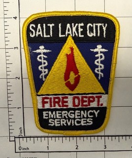 Salt Lake City Utah Fire EMS Patch EMT Paramedic Ambulance Rescue Fire