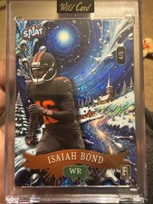 2025 Wild Card Splat Blue Background River Isaiah Bond Rookie  4/5 