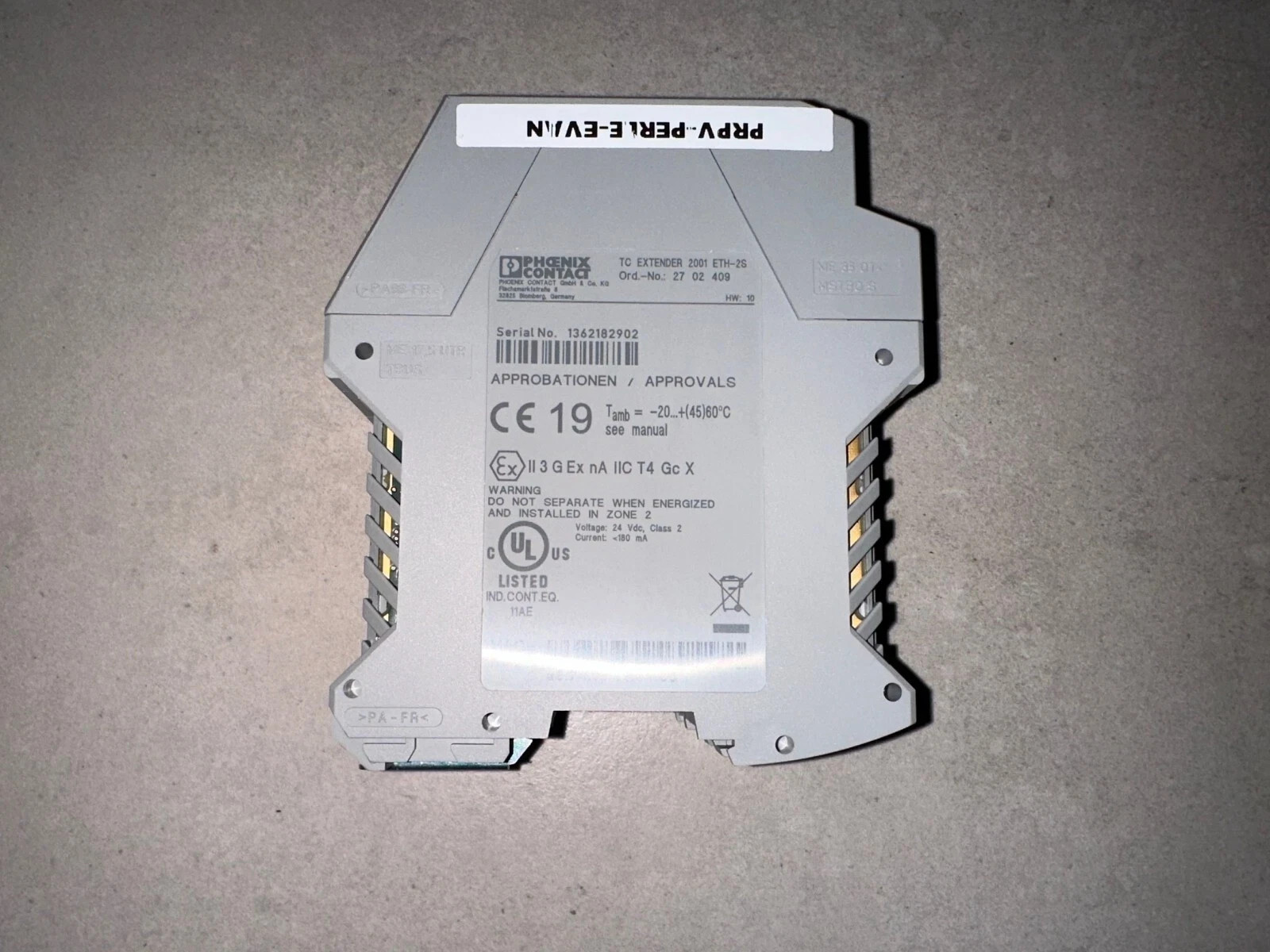 Phoenix Contact TC EXTENDER 2001 ETH-2S Second generation: Unmanaged Ethernet...
