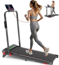 Walking Pad with Handle Bar and Incline, 1 Under Desk Treadmill with