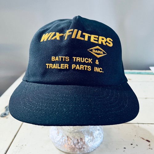 Vintage WIX FILTERS DANA Batts Truck & Trailer Parts Men's Hat Snapback Trucker