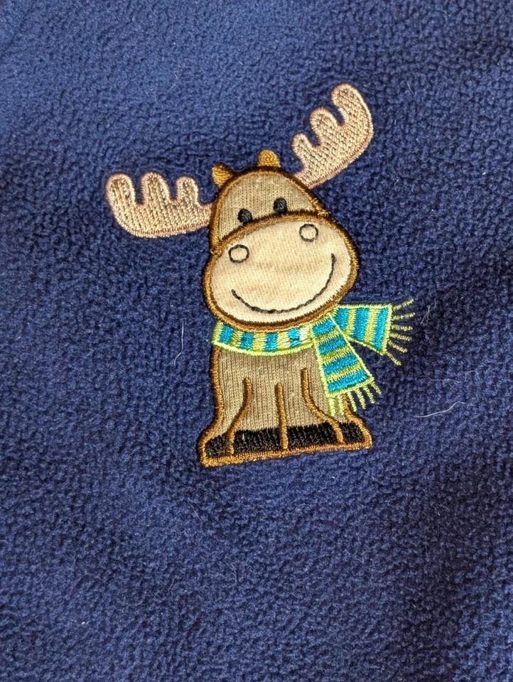 Saco de dormir Halo Big Kids 2 - 3T manta portátil azul alce cremallera micro-fleece Foto 3 de 4