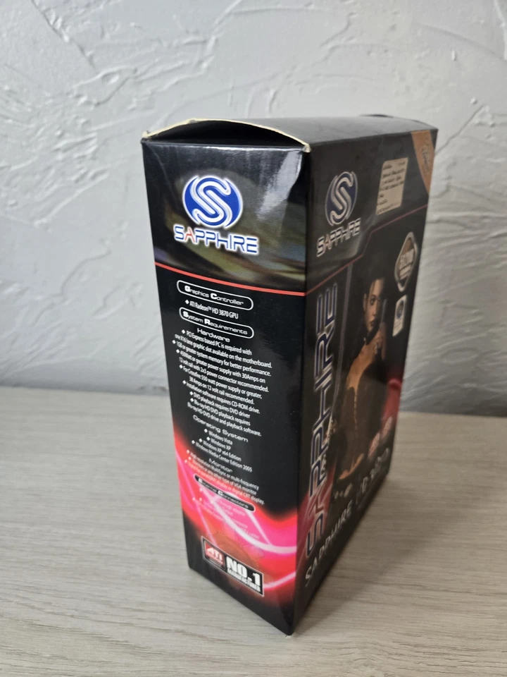 SEALED Vintage Sapphire HD 3870 Graphics Card 512MB See Photos - Image 2 of 4