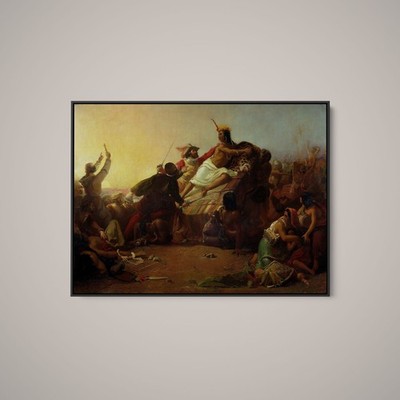 John Everett Millais - Pizarro Seizing the Inca of Peru - Paper or Canvas