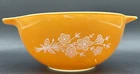 Vtg Pyrex 442-28 Butterfly Gold 1 1/2 Quart Bowl Mixing Handles Free Shipping