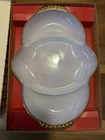 Vintage Anchor Hocking Fire King White Milk Glass Divided Relish/Serving Dish