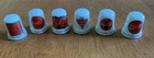 Coca-Cola Porcelain Thimble Set of 6 – Vintage 1995 Collectible Coke Logos
