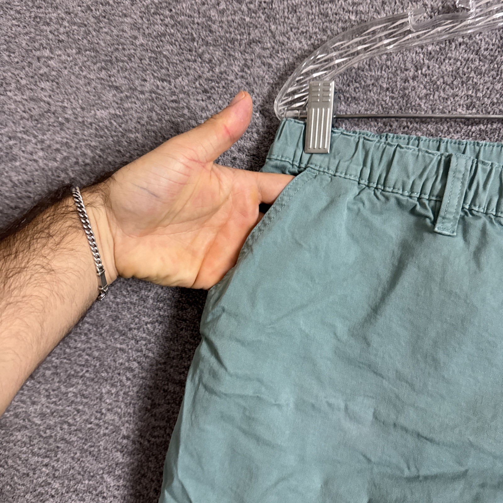 Chubbies Men's Size Medium Green Cotton Fit  5.5" Inseam Thigh Shorts