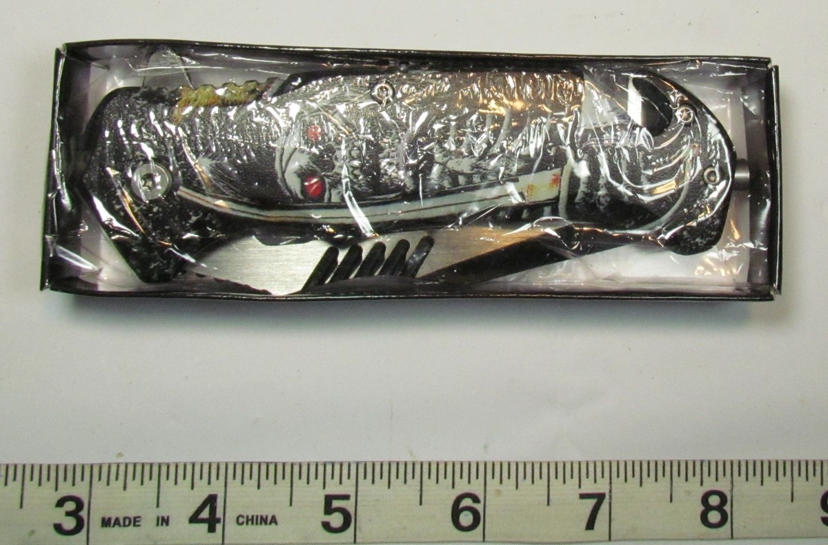 NEW Master Pirate Skeleton Saber Spring Assist Knife 3E2 J5 | eBay