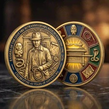 Indiana Jones Raider of the Lost Ark 45th Anniversary Relic Hunter Coin