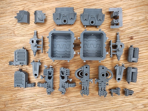 Warhammer 40k Blood Angels Baal Predator Tank Heavy Bolter / Flamer Sponson bits