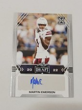 Martin Emerson Cleveland Browns 2022 Leaf Draft Certified Autograph Rookie Card. rookie card picture
