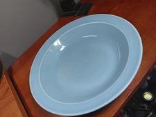 LuRAY PASTELS 7⅞" BLUE SOUP BOWL Taylor Smith Taylor 1 ⅜"  deep