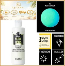 NEW Glow in the Dark Acrylic Paint 8oz Neutra...