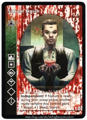 Nahum Enosh Salubri Heirs to the Blood V:TES VTES Vampire CCG