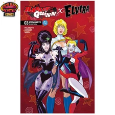Harley Quinn X Elvira #3 Cvr A Amanda Conner Red