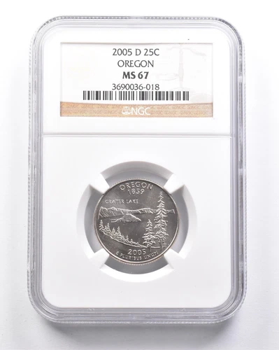 MS67 2005-D Washington State Quarter Oregon NGC *6303