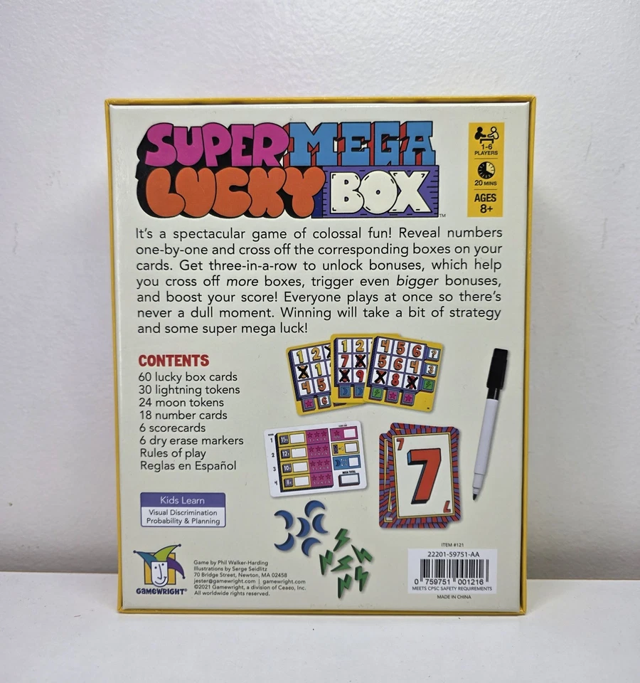 Super Mega Lucky Box (2021) Board Game Gamewright | Complete! - Image 2 of 3