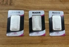 Nadir Metal Rafineri 1 oz 999.0 Silver Bar Sealed – Set of 3