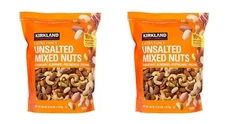 Kirkland Signature QNKDQK Extra Fancy Unsalted Mixed Nuts 2.5 (LB), 2 Pack of 40