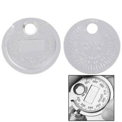 Spark plug gap gauge tool measurement coin-type 0.6-2.4mm range spark plughqyTJI