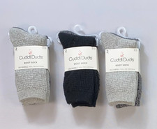 Women's Cuddl Duds Boot Socks 3 packs 2 Pairs YOU GET 6 SOCKS Size 4-10