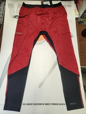 BURTON Snowboard Midweight X Base Layer Pants Deep Red Mens LG NEW w/tags