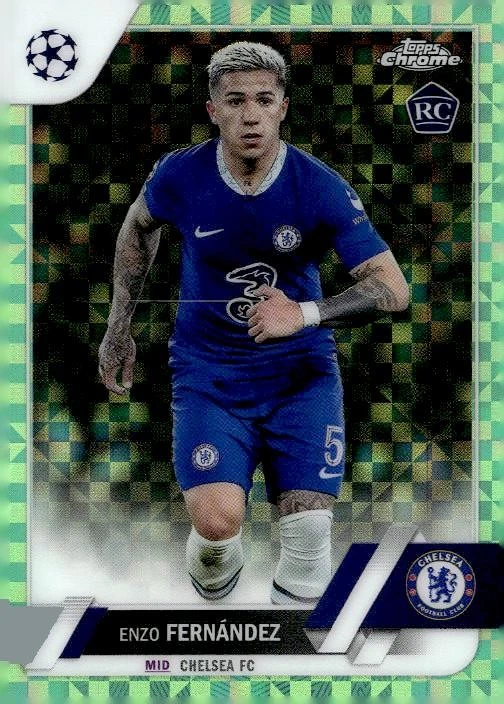 TOPPS CHROMEエンソ・フェルナンデス直筆サインカード 2022-23 Topps Chrome UEFA Club Competitions Enzo Fernández #158
