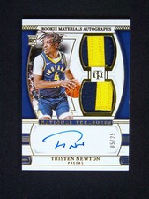 Tristen Newton 2024-25 National Treasures RC Rookie Auto Dual Patch #05/25