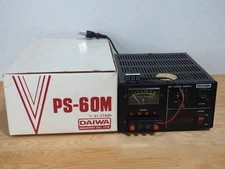 DAIWA PS-60M DC Stabilized Power Supply Max 6A Analog Meter Included