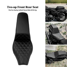 Black Driver Passenger Seat For Harley 18-24 Softail Standard Deluxe Street Bob