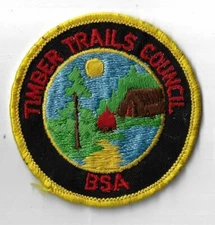 Timber Trails Council BSA YELLOW Border (SEWN) [ND-582]