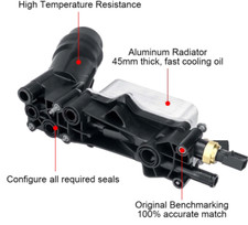 Oil Cooler Filter Adapter Housing For Jeep Cherokee 3.2 KL 2011-2018