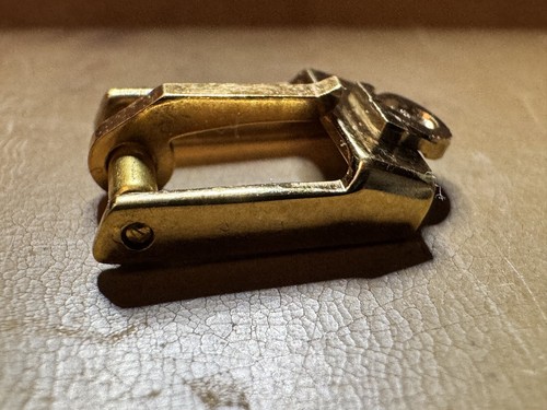 Omega 8 MM Fibbia Vintage Placcata Oro - Foto 5 di 6
