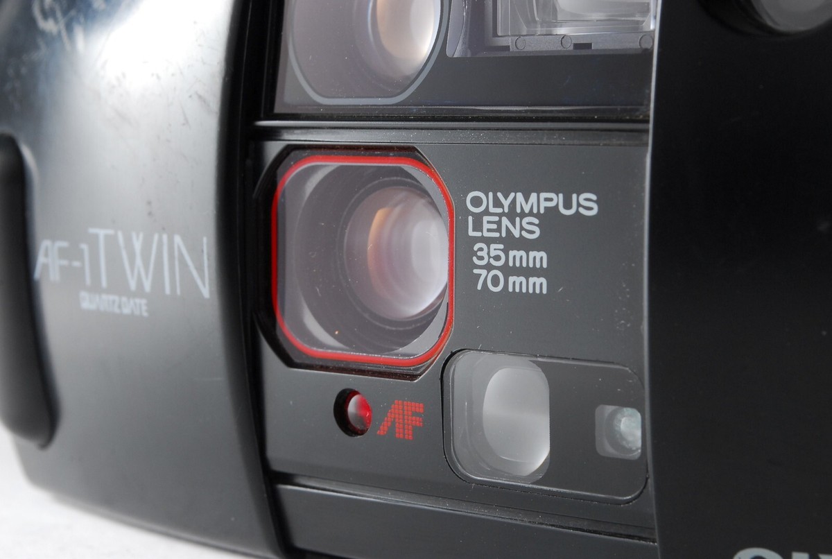 ★動作品★【A1400】OLYMPUS AF-1 QD ストラップ付 Near Mint w/strap】 Olympus AF-1 TWIN QD point & shoot film