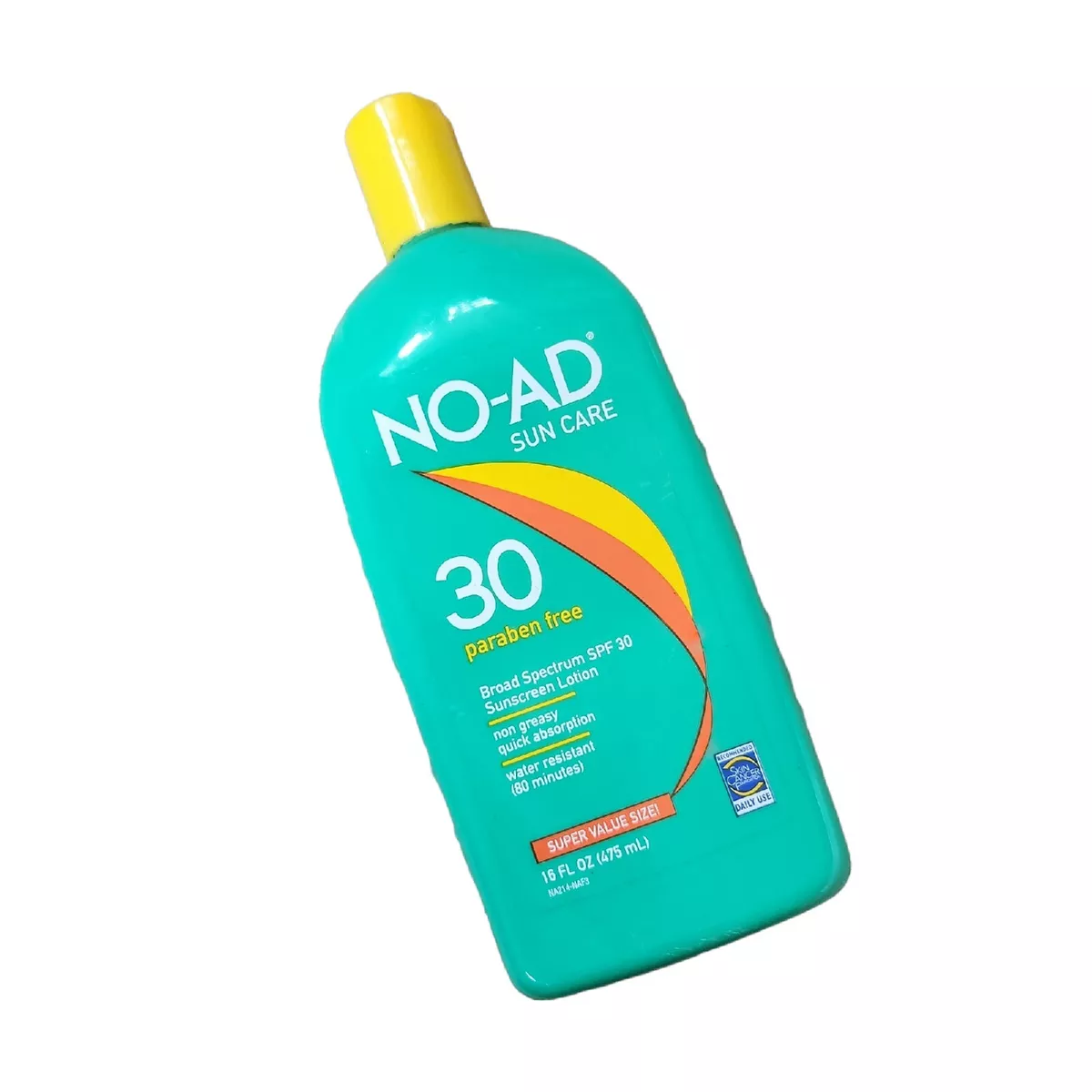No Ad Sunscreen Lotion SPF 30 16oz Brand New