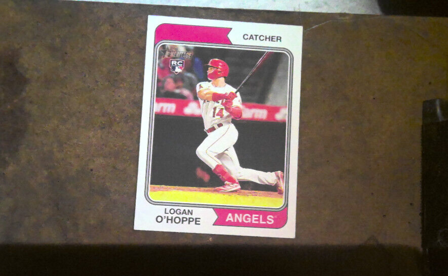Logan O'Hoppe 2023 Topps Heritage #318 Standard Size Baseball Card