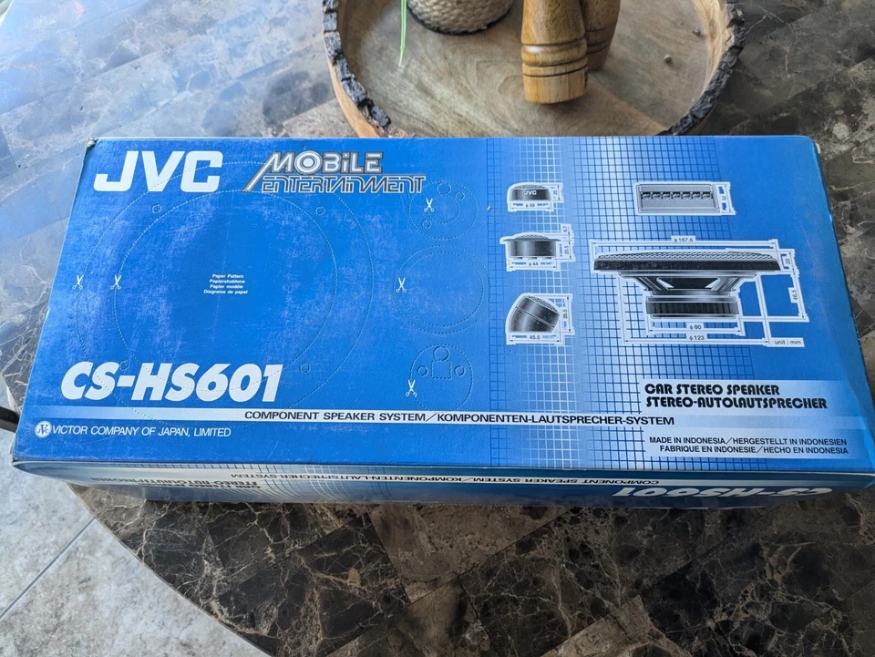 90s NOS VTG Old School JVC CS-HS601 Component Speaker Car Stereo  - Image 3 of 4