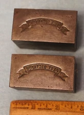 Loyal Order of Moose PAST & VICE DICTATOR Badge Banner 2 STAMPING DIES JN1437