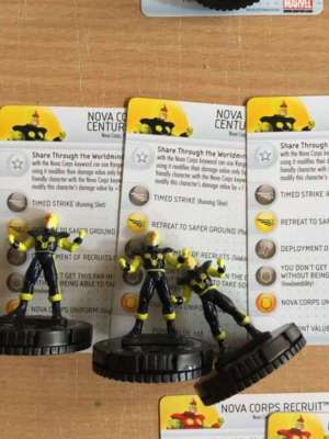 Marvel HeroClix ''Galactic Guardians'' #15 Nova Corps Centurion (3 Figuren)