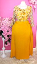 WOMEN PLUS SIZE SUNSHINE FLORAL LONG SLEEVE MIDI DRESS ( SIZE 2XL )