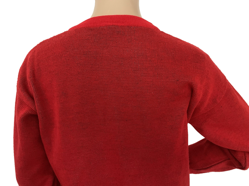 Vintage 1987 Rare Walt Disney Mickey Mouse Red Knit Jumper Sweater MEDIUM VGC - Picture 11 of 14