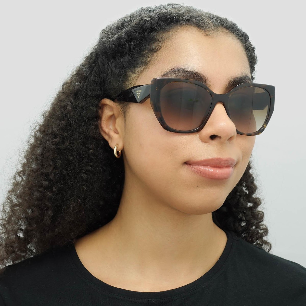 Prada Sunglasses PR19ZS 2AU6S1 Havana Brown Gradient | eBay