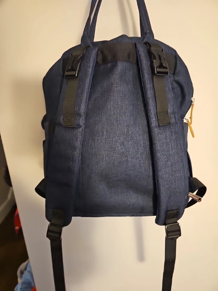 BabbleRoo Diaper Bag Backpack Baby Essentials Travel Tote Multi function Blue - Image 2 of 4