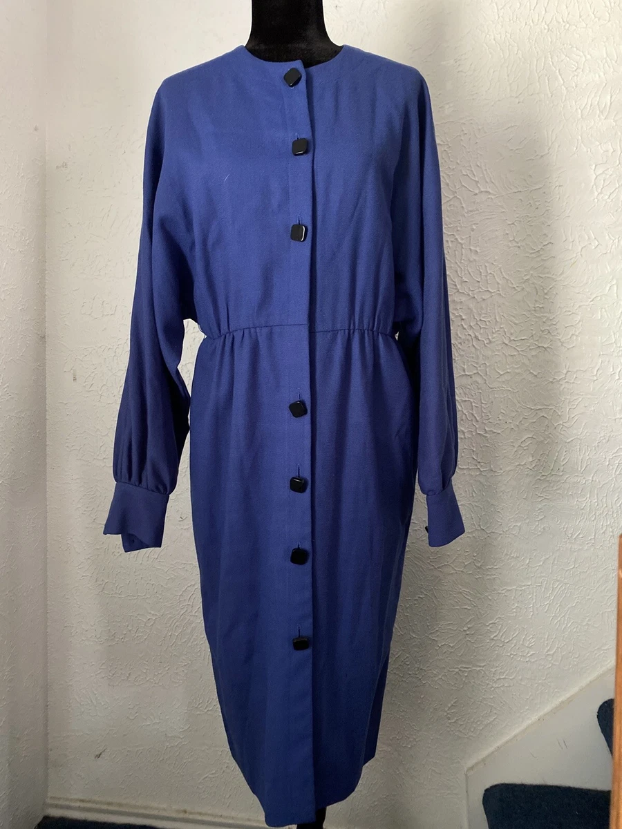 VINTAGE CHETTA B Neiman Marcus 8 CASUAL DRESS BLUE