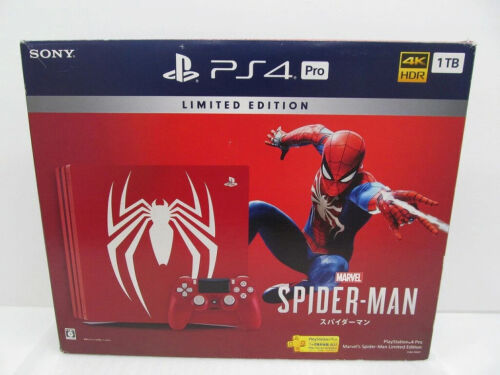 PlayStation 4 Pro PS 4 Marvel's Spider-Man Limited Edition CUHJ-10027 - Afbeelding 1 van 10