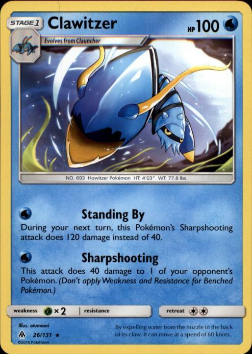 2x (SM06-026) Clawitzer Rare Pokemon Forbidden Light Card # 26 | eBay