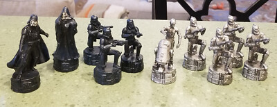 2005 STAR WARS SAGA CHESS REPLACEMENT FIGS 10PC LOT: TROOPERS/VADER/C3PO R2D2